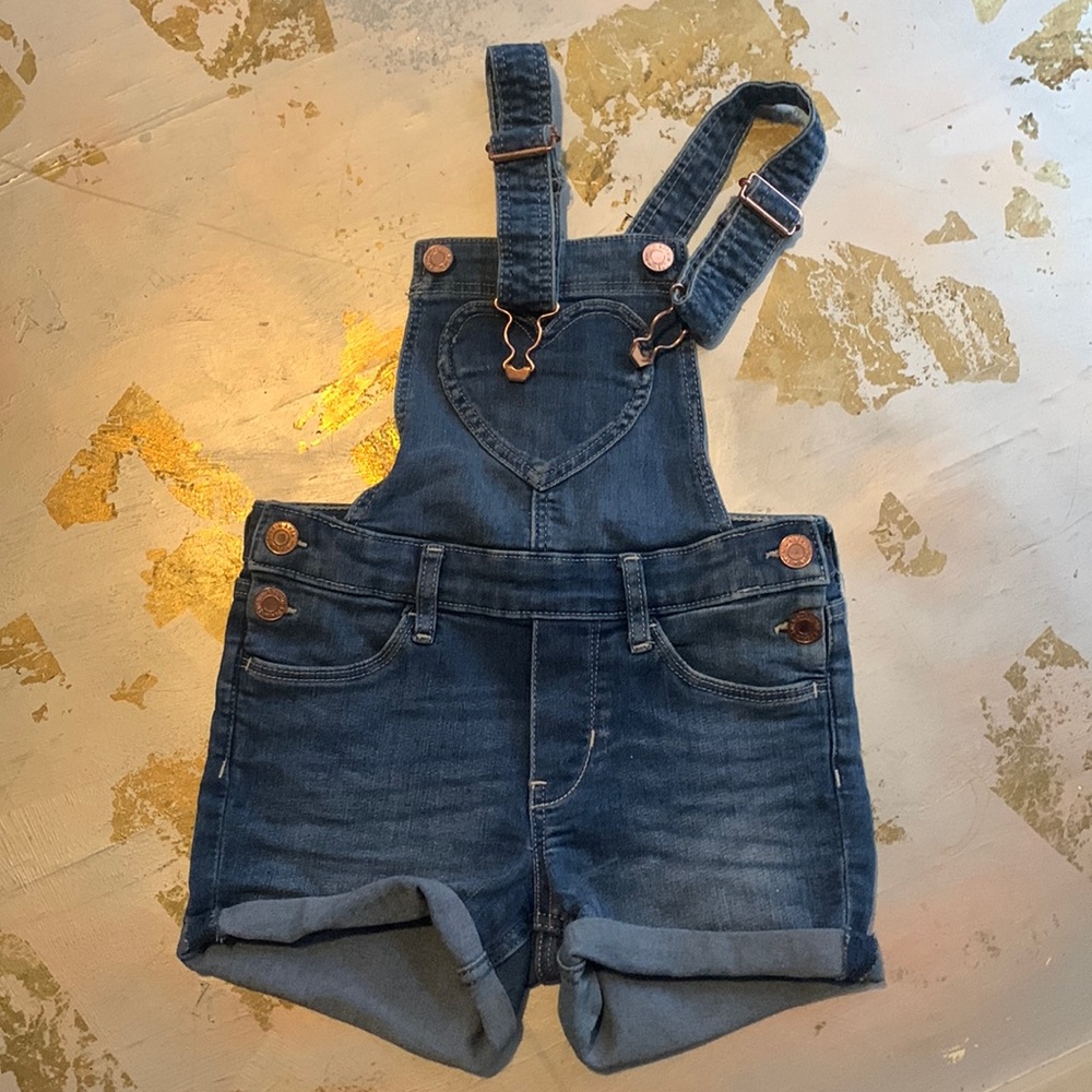 Denim short dungarees